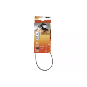 KWB 910510 set brusnih traka, granulacija 100, 457 mm x 13 mm, 3 komada
