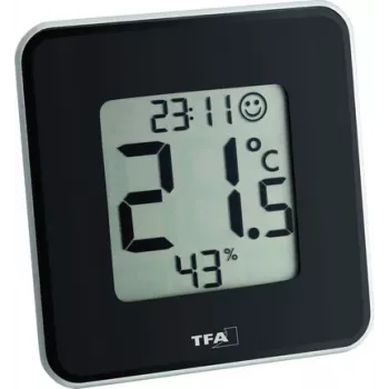 TFA Dostmann 30.5021.01 Style digitalni termo-higrometar, crni (30.010.425)