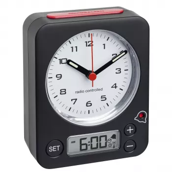 TFA Dostmann Combo mehanički budilica crno-crvena (60.1511.01)