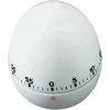 TFA DOSTMANN kuhinjski timer u obliku jajeta, mehanički, bijeli, 60 minuta, zvučni alarm, 60 x 74 mm 38.1002