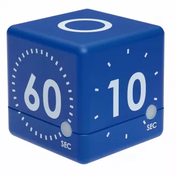 TFA Dostmann Timer CUBE digitalni kockasti timer, plavi 38.2036.06