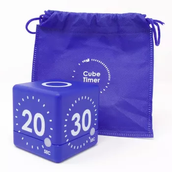 TFA Dostmann Timer CUBE digitalni kockasti timer, plavi 38.2036.06
