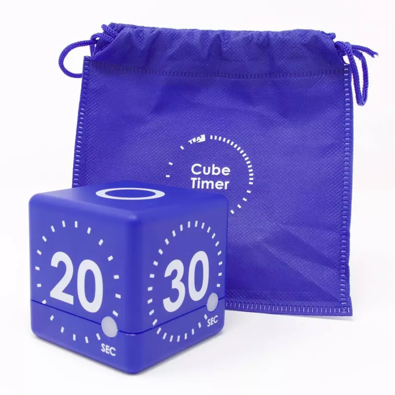 TFA Dostmann Timer CUBE digitalni kockasti timer, plavi 38.2036.06