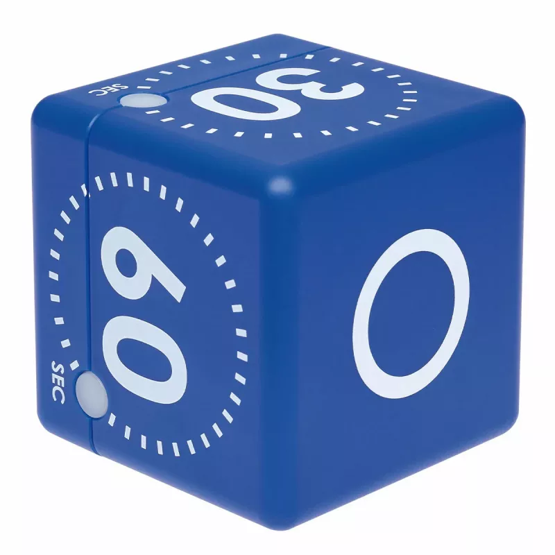TFA Dostmann Timer CUBE digitalni kockasti timer, plavi 38.2036.06