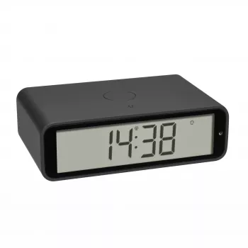 TFA Dostmann 60.2560.10 Radio-Controlled Alarm Clock Anthracite