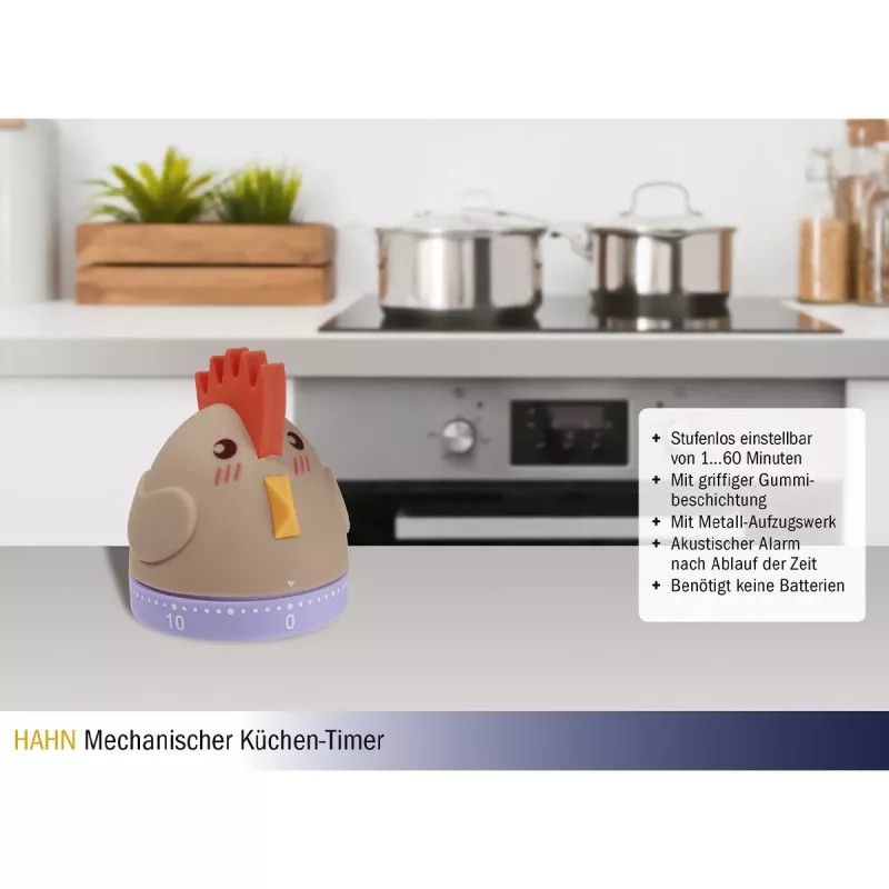 TFA Dostmann HAHN timer, analogni, smeđi (38.1040)