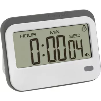 TFA Dostmann 38.2052.02 digitalni timer sa štopericom i budilicom, bijelo-sivi