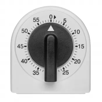 TFA Dostmann analogni kuhinjski timer za jaja, bijelo-crni, analogni (38.1041)