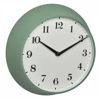 TFA Dostmann 60.3540.04 bežični zidni sat s termometrom i higrometrom, mint zelena