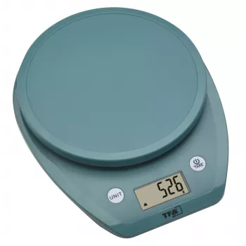 TFA Dostmann MOCHI digitalna kuhinjska vaga 5 kg tirkizna 50.2007.20