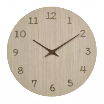 TFA Dostmann 60.3072.01 kvarcni zidni sat 298 mm svijetlo drvo