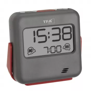 TFA Dostmann kvarcni budilica sivi 60.2031.10