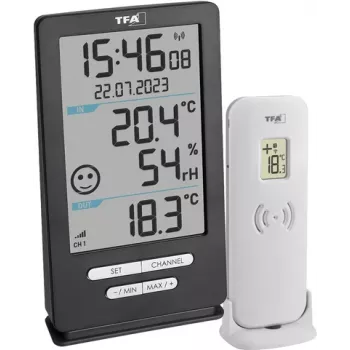 TFA Dostmann XENA HOME bežični digitalni termometar, antracit 30.3074.10