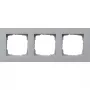 Gira E2 Flat okvir 3-struki, aluminij 213255