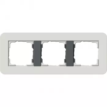 Gira System 55 okvir 3-struki svijetlo sivi/antracit 0213421