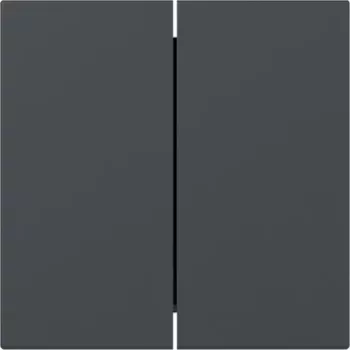 Gira poklopac klackalice 349528, 2-struki, ravni, antracit, System 55