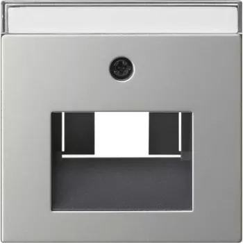 Gira System 55 poklopac za UAE/IAE i mrežne utičnice, brušeni nehrđajući čelik 0284600
