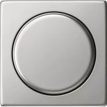 Gira System 55 pokrovna ploča s okretnim gumbom za dimmer i potenciometar, nehrđajući čelik 0650600
