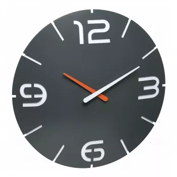 TFA Dostmann dizajn radio-upravljani zidni sat Contour, crno-bijeli (60.3536.10)