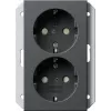 GIRA SCHUKO utičnica 1-struka antracit 273128