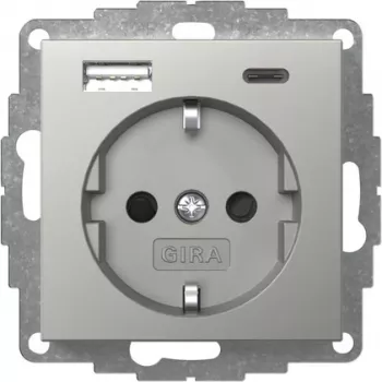 Gira SCHUKO utičnica s USB punjačem tipa A/C 2459600