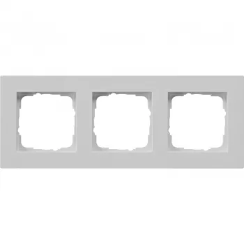 Gira okvir 3-struki, ravni, sivi 0213375