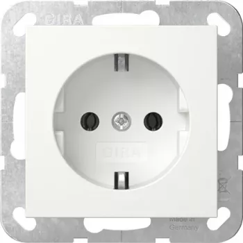 Gira 418027 SCHUKO SRK System 55 uložak utičnice, čisto bijela sjajna