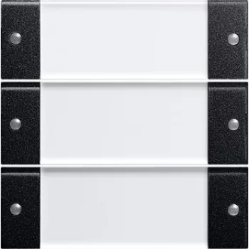 Gira set preklopnika 3-struki, crni/prozirni System 55 2133005