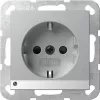 GIRA 417026 SCHUKO Socket Outlet with LED Orientation Light, System 55