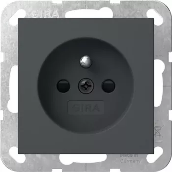 Gira 448528 SCHUKO utičnica sa zaštitnim kontaktom, System 55, čisto bijela
