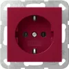 Gira System 55 SCHUKO utičnica crvena 4455108