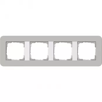 Gira Standard 55 okvir 4-struki, sivi/čisto bijeli 0214412