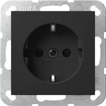 Gira System 55 SCHUKO utičnica s poklopcem, pojačana zaštita od dodira, čisto bijela sjajna 4183005