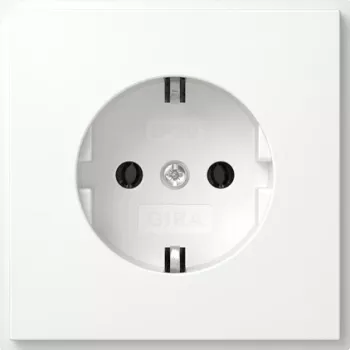 Gira 418866 TX_44 Schuko Socket Outlet IP20, Pure White
