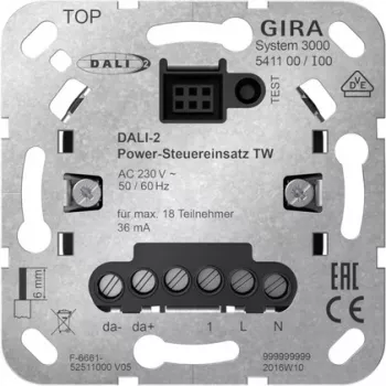 Gira System 3000 DALI-2 modul za upravljanje snagom za Tunable White 541100