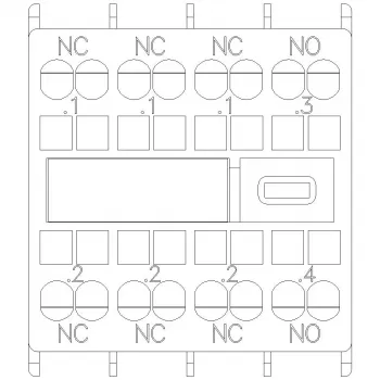 Siemens SIRIUS pomoćni kontaktni blok 1NO+3NC, prednja montaža, vijčane stezaljke, 3RH2911-2HA13