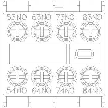 Siemens 3RH2911-1XA40-0MA0 pomoćni kontaktni blok, 4 NO, vijčani priključak, bočna montaža za SIRIUS 3RH2/3RT2