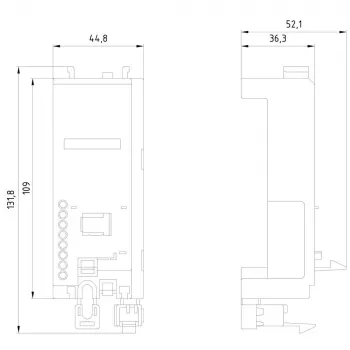 Siemens SIRIUS Connection Module for 3RV2 Circuit Breakers and 3RT2 Contactors, S00/S0, 3RV2917-7AA00