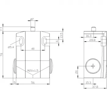 Siemens 3SE5122-0CA00 pozicijski prekidač