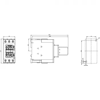 Siemens 3RT2038-1AD04 kontaktor, 37 kW/400 V, 2S+2Ö