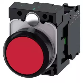 Siemens SIRIUS ACT 3SU1100-0AB20-1BA0 tipka kompletna, plastika, crvena
