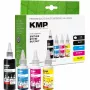KMP PRINTTECHNIK set tinte za punjenje za Brother BTD180BK/C/M/Y – crna 110ml, cijan/magenta/žuta po 50ml (kompatibilno) 1555,0005