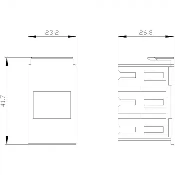 Siemens SIRIUS 3RV2917-5BA00 produžni utikač za 3-fazne sabirnice