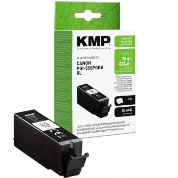 KMP Black Ink Cartridge Compatible with Canon PGI-550 XL PGBK (1518,0001)