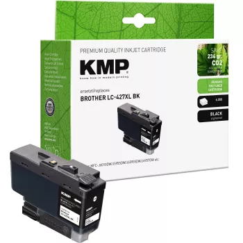 KMP kompatibilna crna tintna patrona zamjena za Brother LC427XLBK (extra visoki doseg, 6000 stranica) 1551,4001