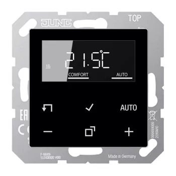 JUNG TRDA1790SW elektronički sobni termostat s zaslonom, crni