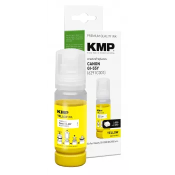 KMP Refill Ink Bottle for Canon GI-55Y Yellow 70 ml 1587,5009