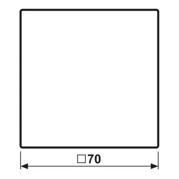 JUNG LS 101 SW tipka 1 modul F10, duroplast, serija LS, crna