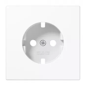 JUNG LS1520PLWW Central Plate for SCHUKO Socket Outlet, Alpine White