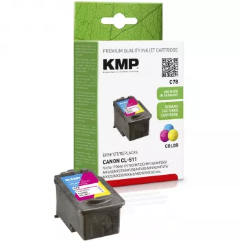 KMP C78 Tri-Color Ink Cartridge (Cyan, Magenta, Yellow) for Canon PIXMA MP230, MP237, MP252, MP258, MP280, MP282, MP495, MP499, MX360, MX410, MX420 1512.4030